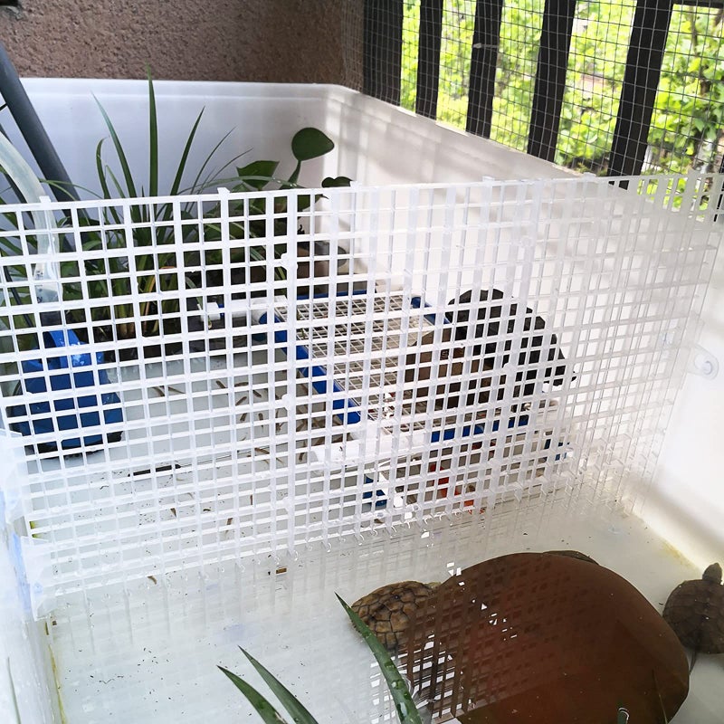 WEAVERBIRD 2Pcs Aquarium Divider Tray Plastic Grid Divider Tray Egg Crate for Aquarium Fish Tank Bottom Isolation, White - Image 5